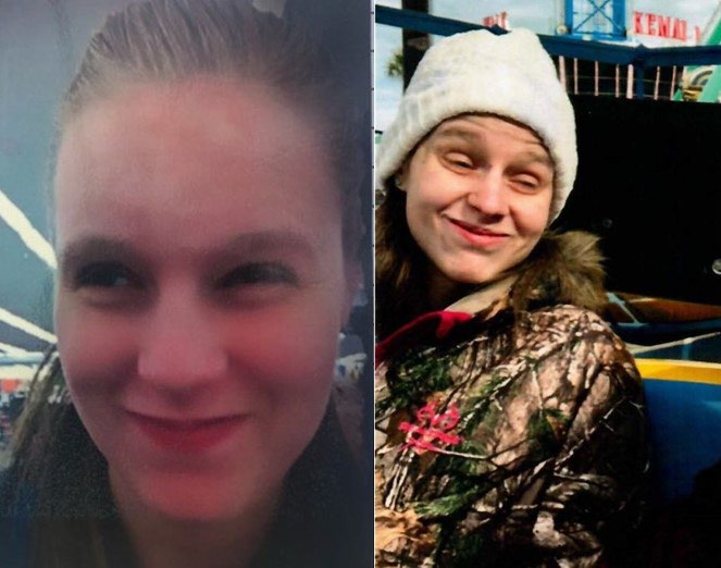 2-photo collage of missing person Amanda Cutrara.